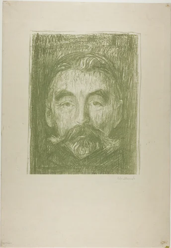 Stéphane Mallarmé by Edvard Munch, print, 1897