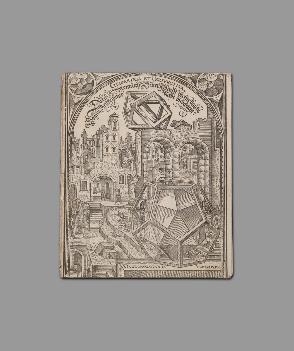 Cover Page from Geometria et Perspectiva by Lorenz Stoer, book, 1567