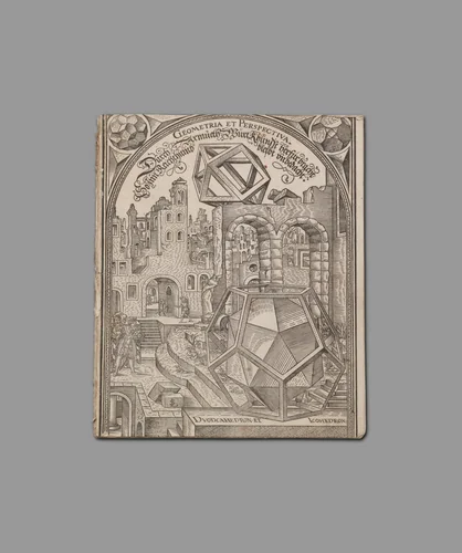 Cover Page from Geometria et Perspectiva by Lorenz Stoer, book, 1567