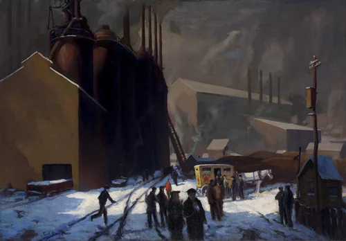 The Pie Wagon by Carl Gaertner, painting, 1921-1931