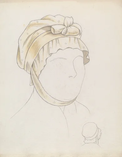 Headdress by Eva Noe, index of american design, 1937