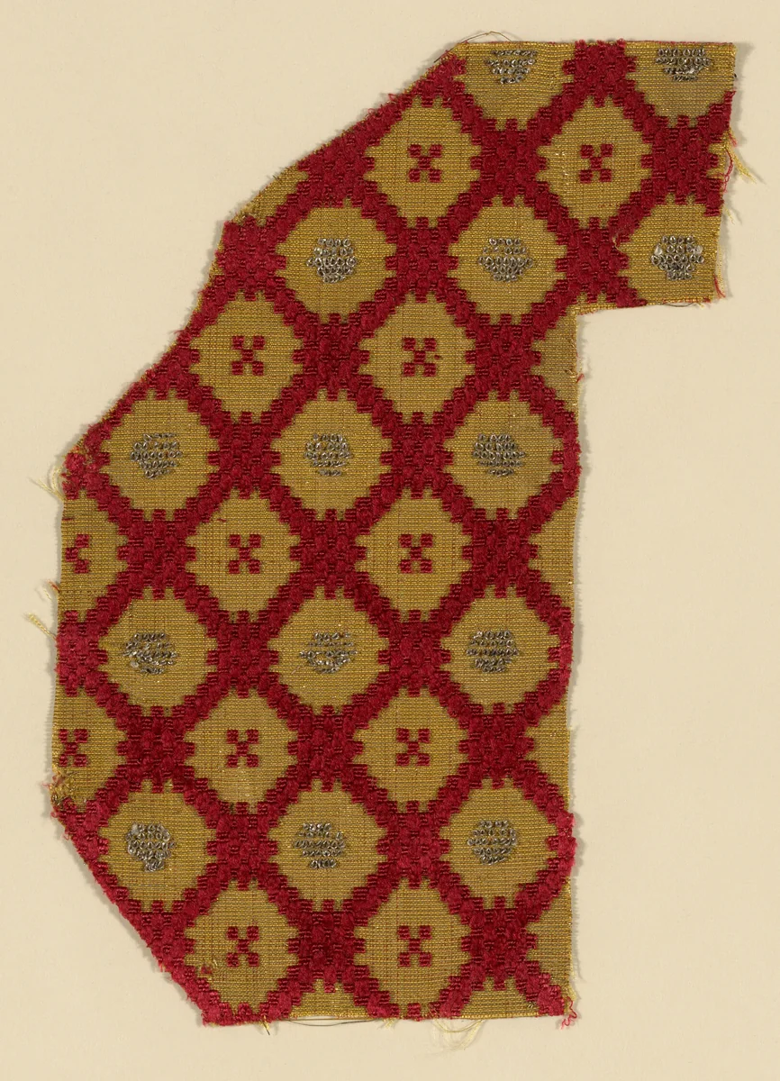 Fragment by Italy, textile, 1601-1625