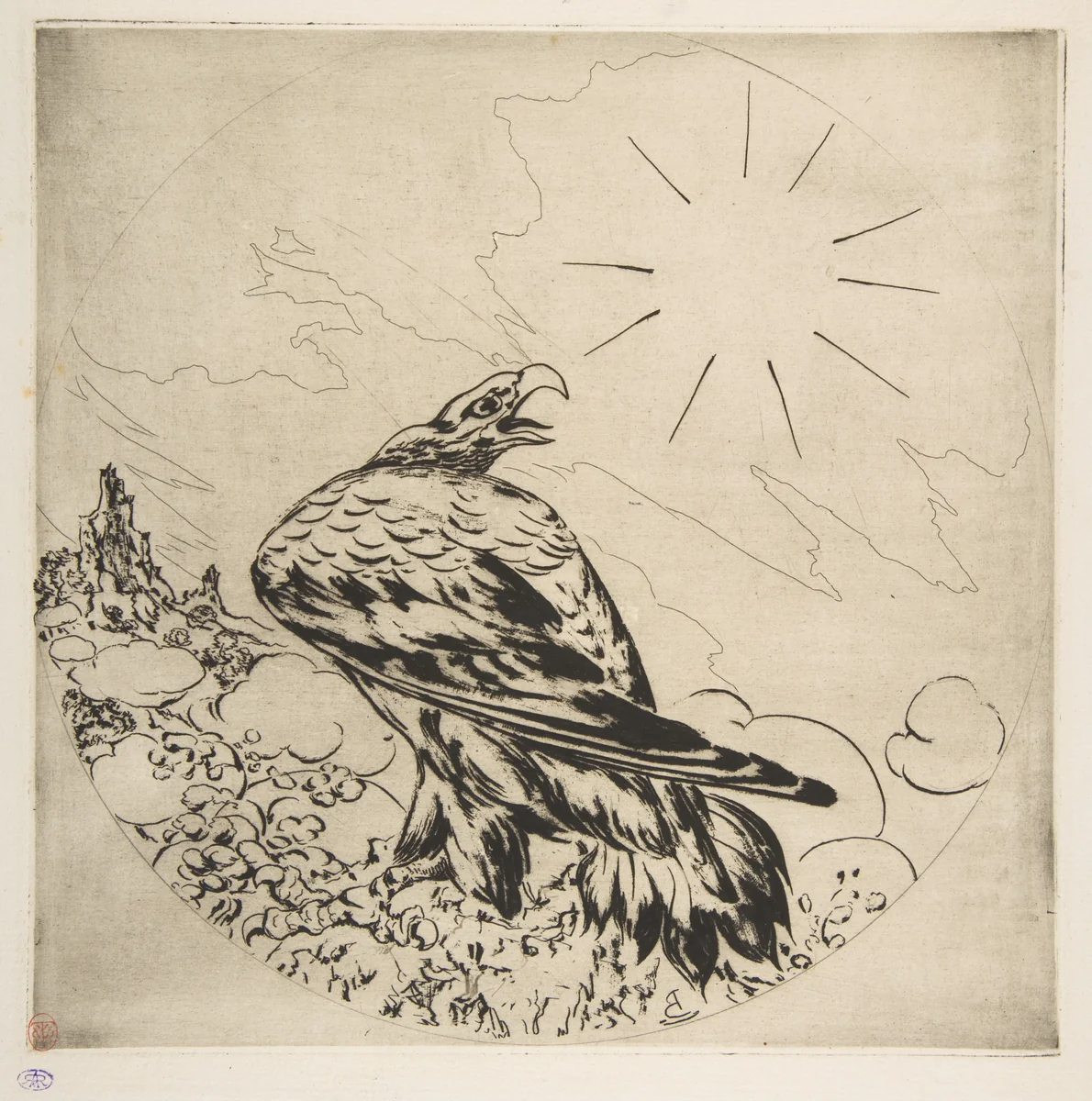 L'Assiette Républicaine by Félix Bracquemond, print, 1868