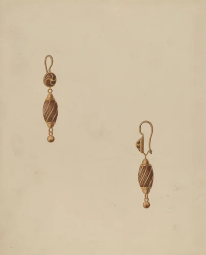 Earring by Bertha Semple, index of american design, 1936