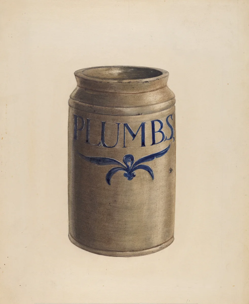 Jar by American 20th Century, index of american design, 1936