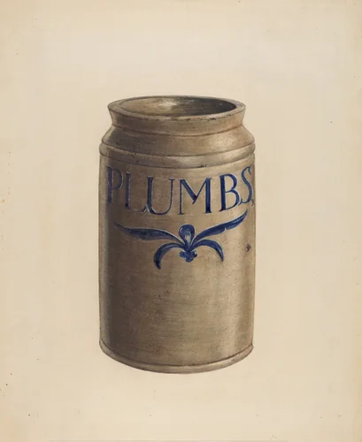 Jar by American 20th Century, index of american design, 1936