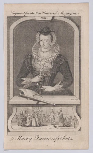 Mary, Queen of Scots (from "Universal Magazine") by Benjamin Cole, print, 1752