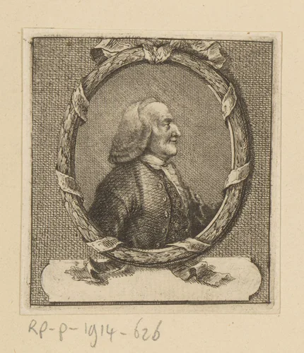 Portret van Johann Christian Senckenberg by Johann Andreas Benjamin Nothnagel, print, 1739-1804