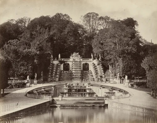 Cascades de St. Cloud by Achille Quinet, photograph, 1875