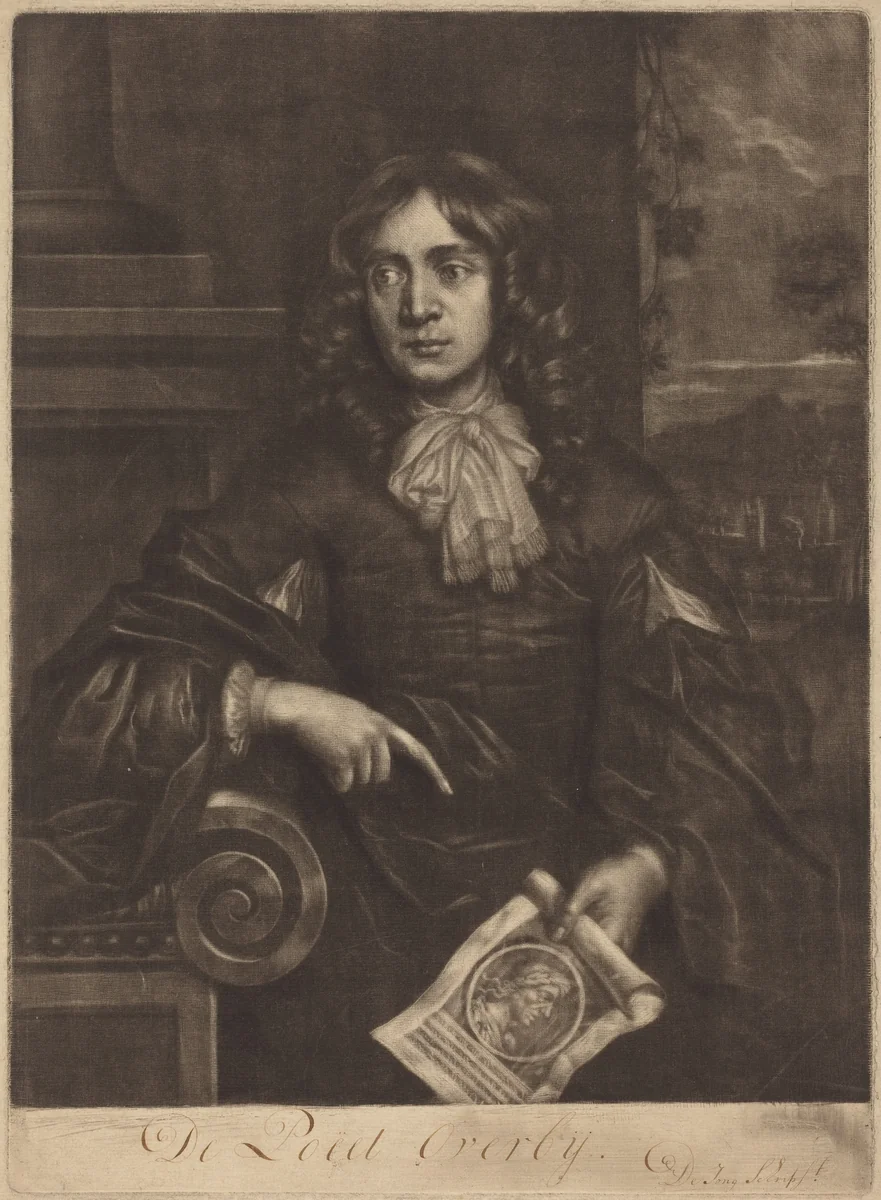 Thomas Flatman by William Faithorne, print, 1690