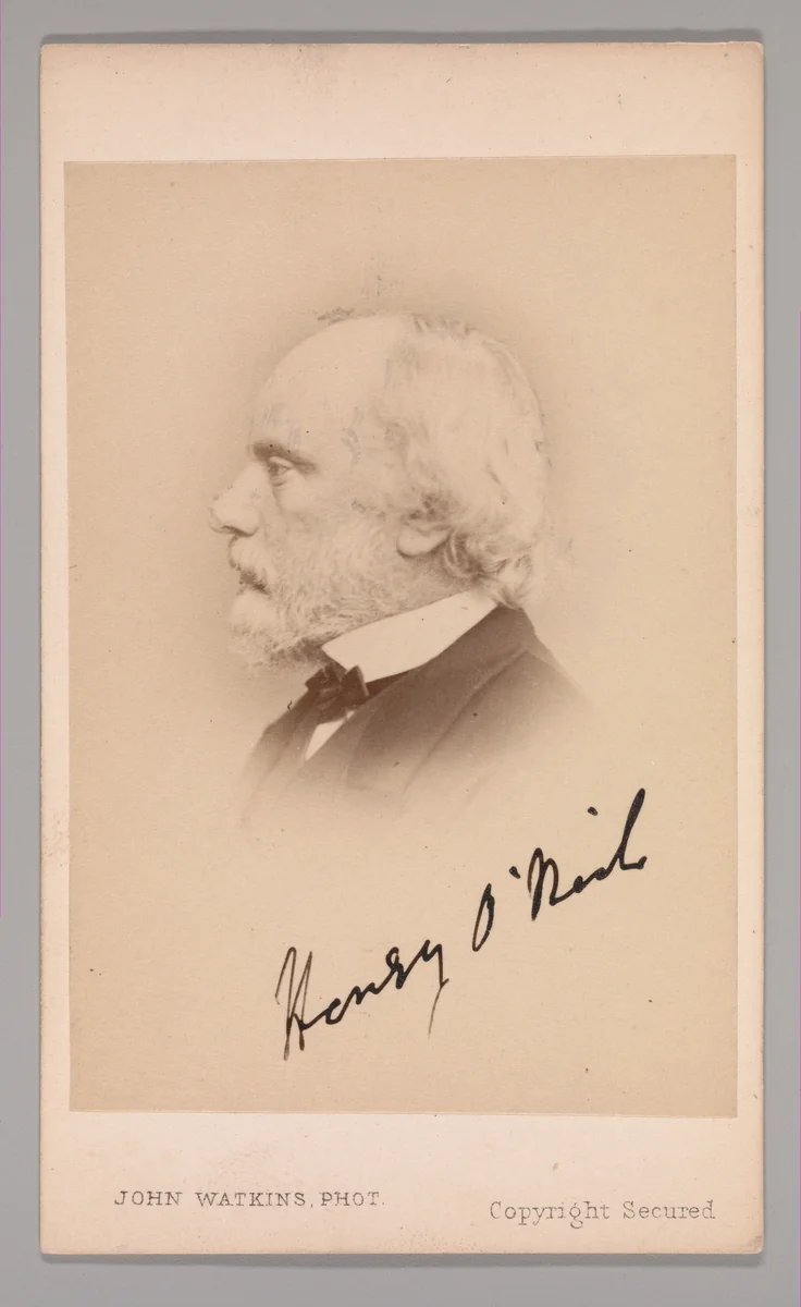 [Henry O'Neil] by John and Charles Watkins, photograph, 1860-1869