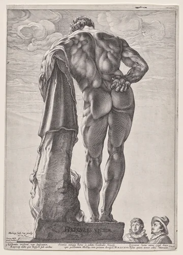 The Farnesian Hercules by Hendrick Goltzius, print, 1592
