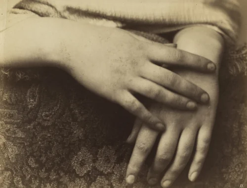 Hand Study by Otto Schmidt, photograph, 1885