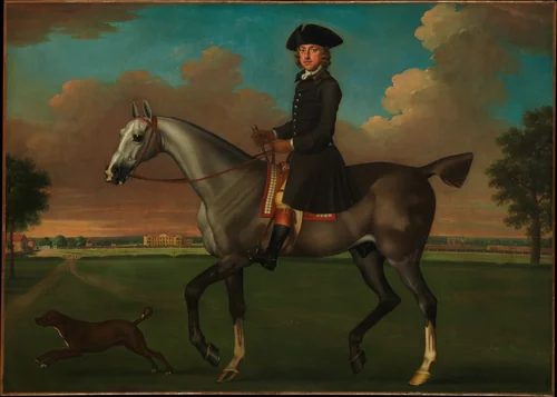 Portrait of a Horseman by James Seymour, painting, 1748