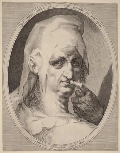 Harpocrates by Jan Muller, print, 1593