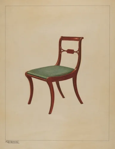 Side Chair by Francisco Alvarez, index of american design, 1937