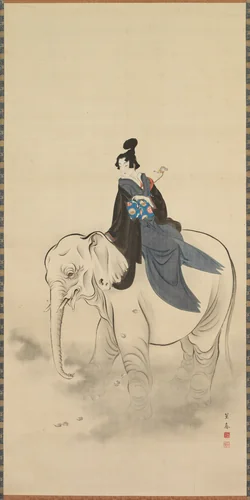 Stand-in Fugen by Kitao Masayoshi, painting, 1780-1824