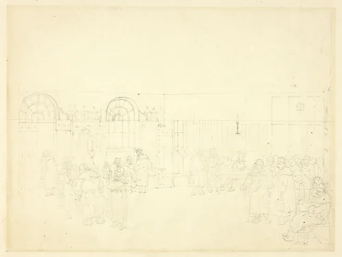 Study for Watch House, St. Mary Le Bone, from Microcosm of London by Augustus Charles Pugin
Thomas Rowlandson, drawing, 1807-1809