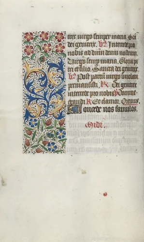 Book of Hours (Use of Rouen): fol. 63v by Master of the Geneva Latini, book, 1465-1475