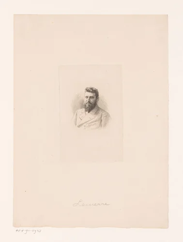 Portret van een onbekende man, mogelijk Lemerre by Louis Le Nain, print, 1861-1911