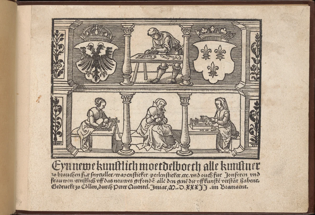 Titel page from Eyn Newe kunstlich moetdelboech alle kunst (Page 1r) by Peter Quentel, book, 1532