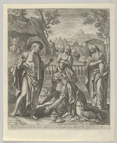 Noli Me Tangere, from "The Passion of Christ" by Johann Sadeler I, print, 1582-1583