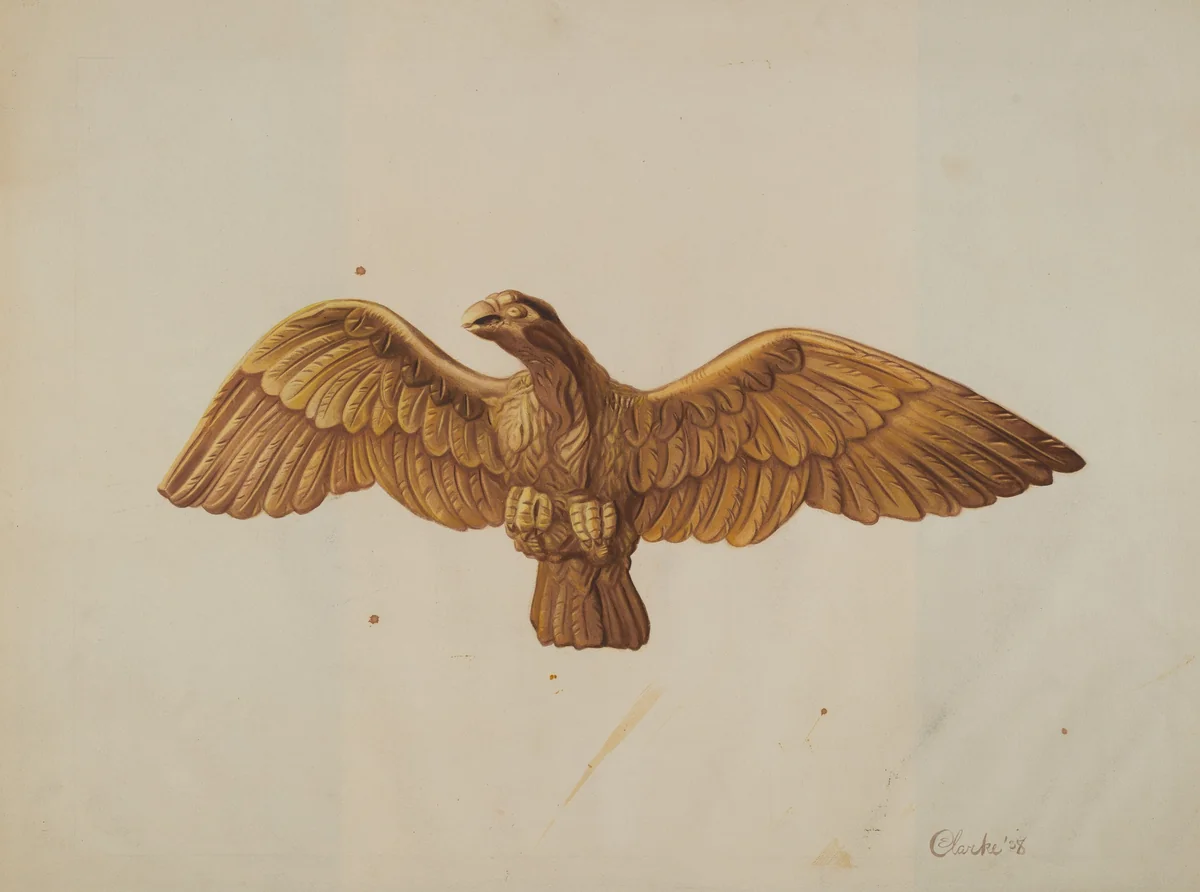 Eagle by Ethel Clarke, index of american design, 1938