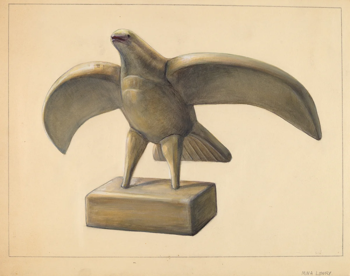 Sea Gull Figure by Mina Lowry, index of american design, 1937