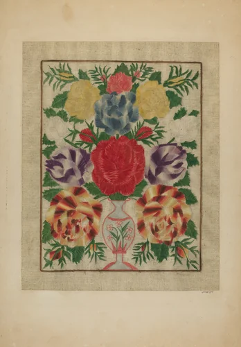 Crewel Embroidery by John Wilkes, index of american design, 1939