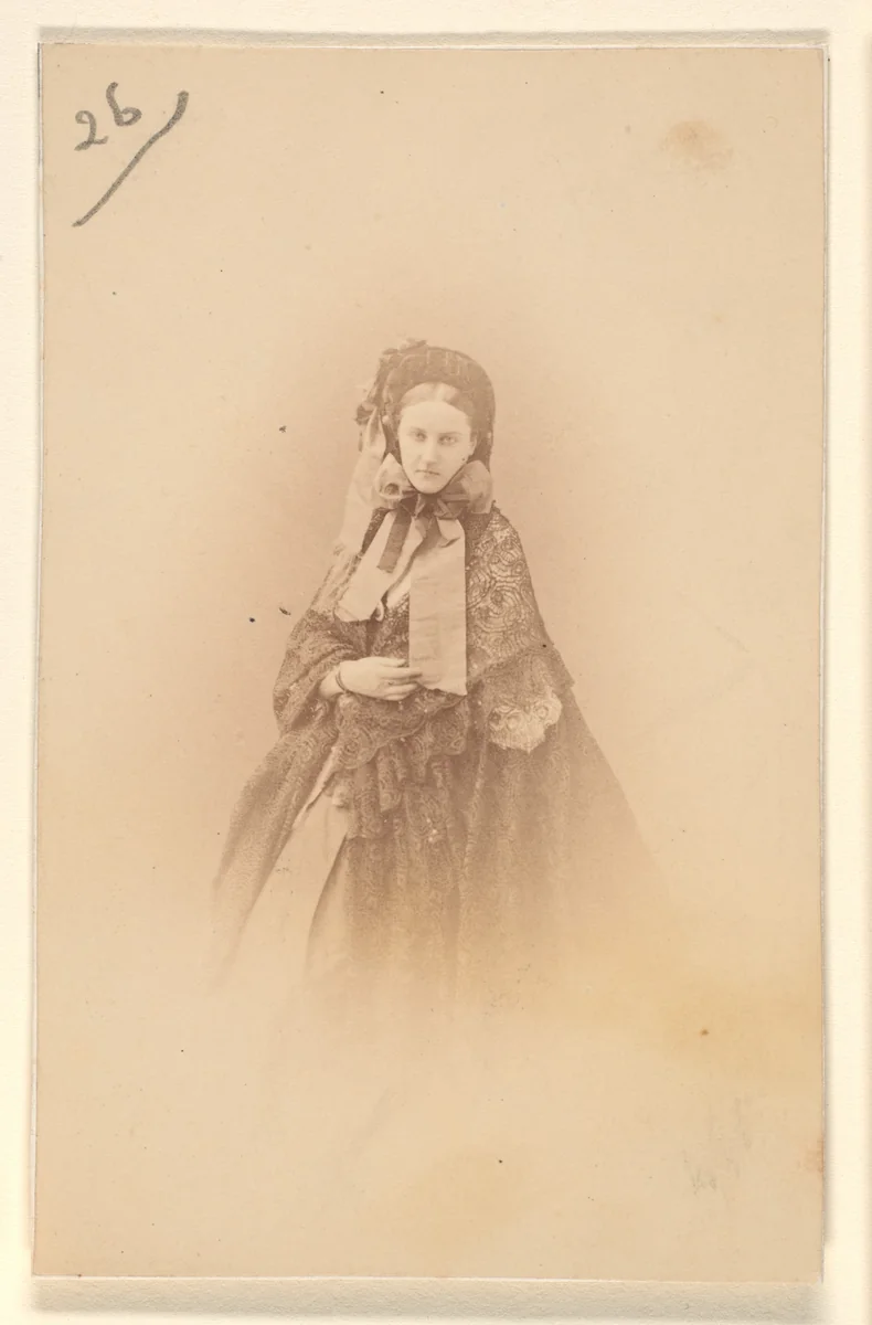 Le chapeau à brides by Pierre-Louis Pierson, photograph, 1860-1869