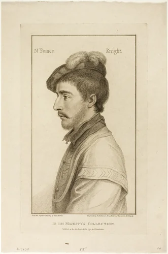 Sir Nicholas Poines by Francesco Bartolozzi, print, 1795