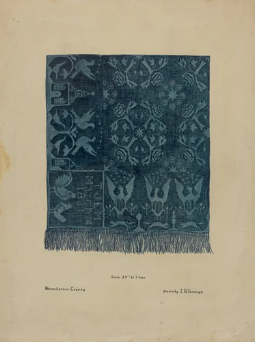 Quilt by Isabelle De Strange, index of american design, 1937