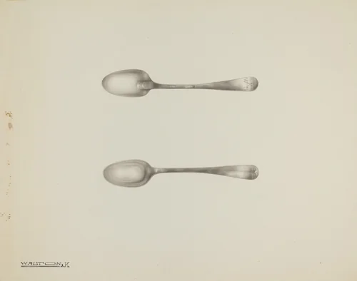 Silver Demi-tasse Spoon by Kalamian Walton, index of american design, 1938