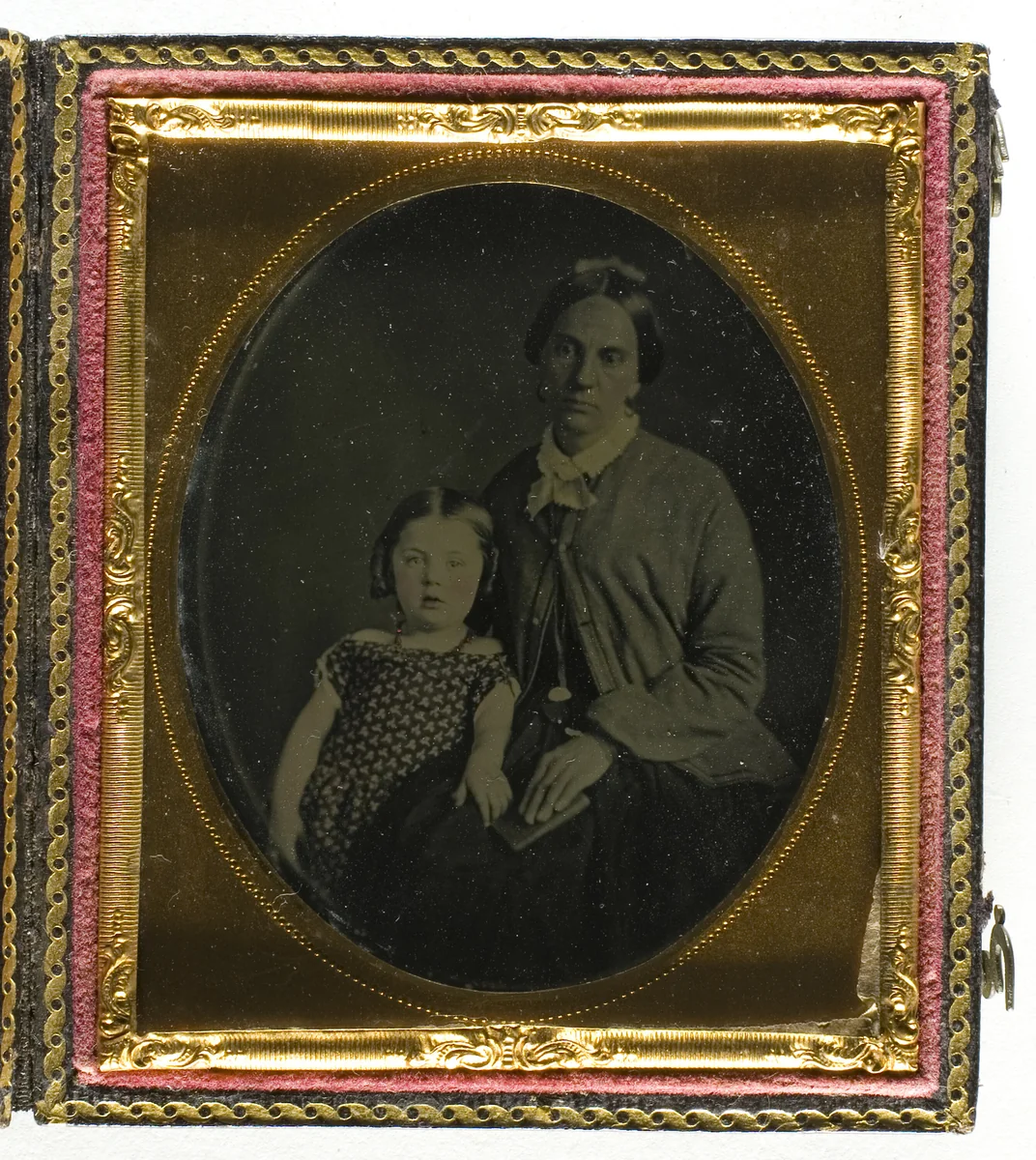Untitled (Woman and Little Girl) by Artist Unknown, photograph, 1855-1875