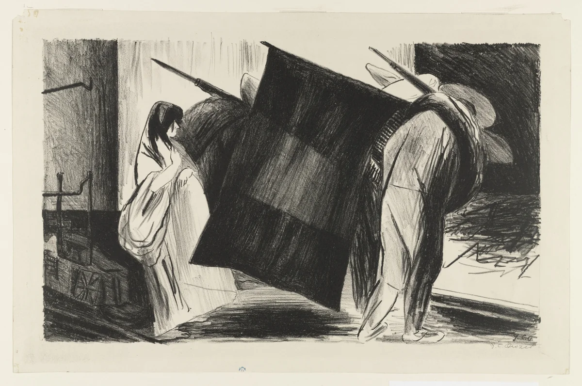 The Flag (La Bandera) by José Clemente Orozco, print, 1928