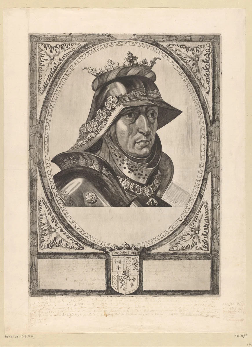 Portret van Filips de Goede, hertog van Bourgondië by Cornelis Visscher, print, 1650
