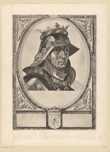 Portret van Filips de Goede, hertog van Bourgondië by Cornelis Visscher, print, 1650