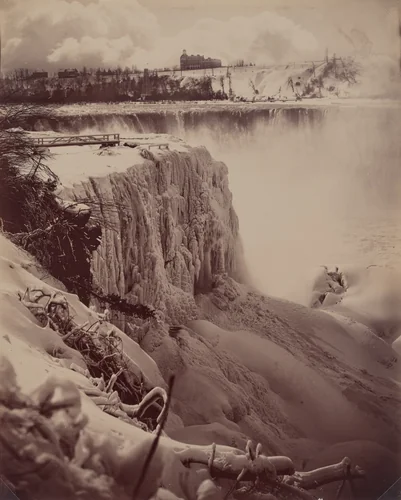Frozen Falls by Charles Bierstadt, photograph, 1880