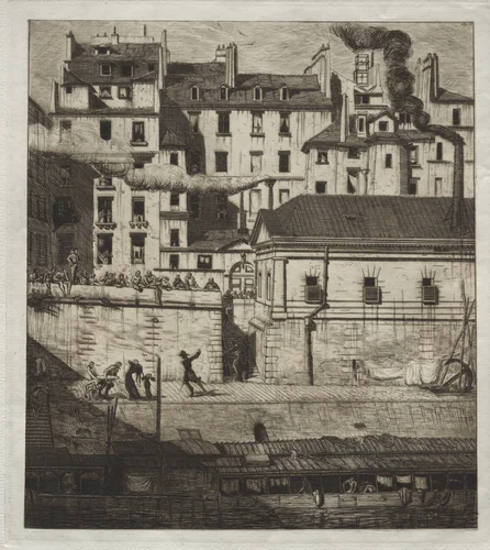 La Morgue by Edmond Gosselin, print, 1854-1881