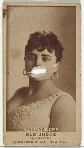 Pauline Hall, from the Actors and Actresses series (N171) for Old Judge Cigarettes by Goodwin & Company, photograph, 1886-1890