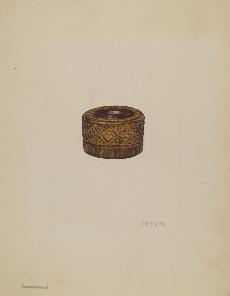 Inkwell by Janet Riza, index of american design, 1936