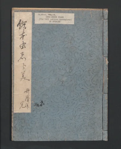 Picture Book of Crawling Creatures (The Insect Book) (Ehon mushi erami) 画本虫撰 by Kitagawa Utamaro (喜多川歌麿), book, 1823