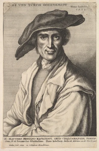 Hans von Zürch Goltshmidt by Wenceslaus Hollar, print, 1647