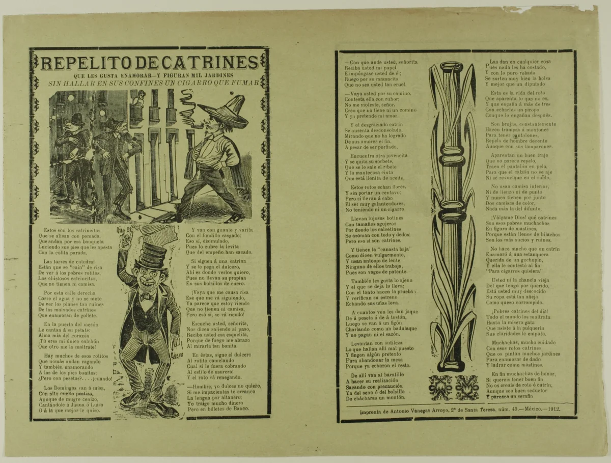 Hand-me-downs of Dandies by José Guadalupe Posada, print, 1912