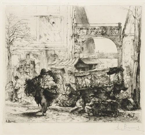 Une Matinee Avenue de Clichy by Auguste Brouet, print, 1890-1925