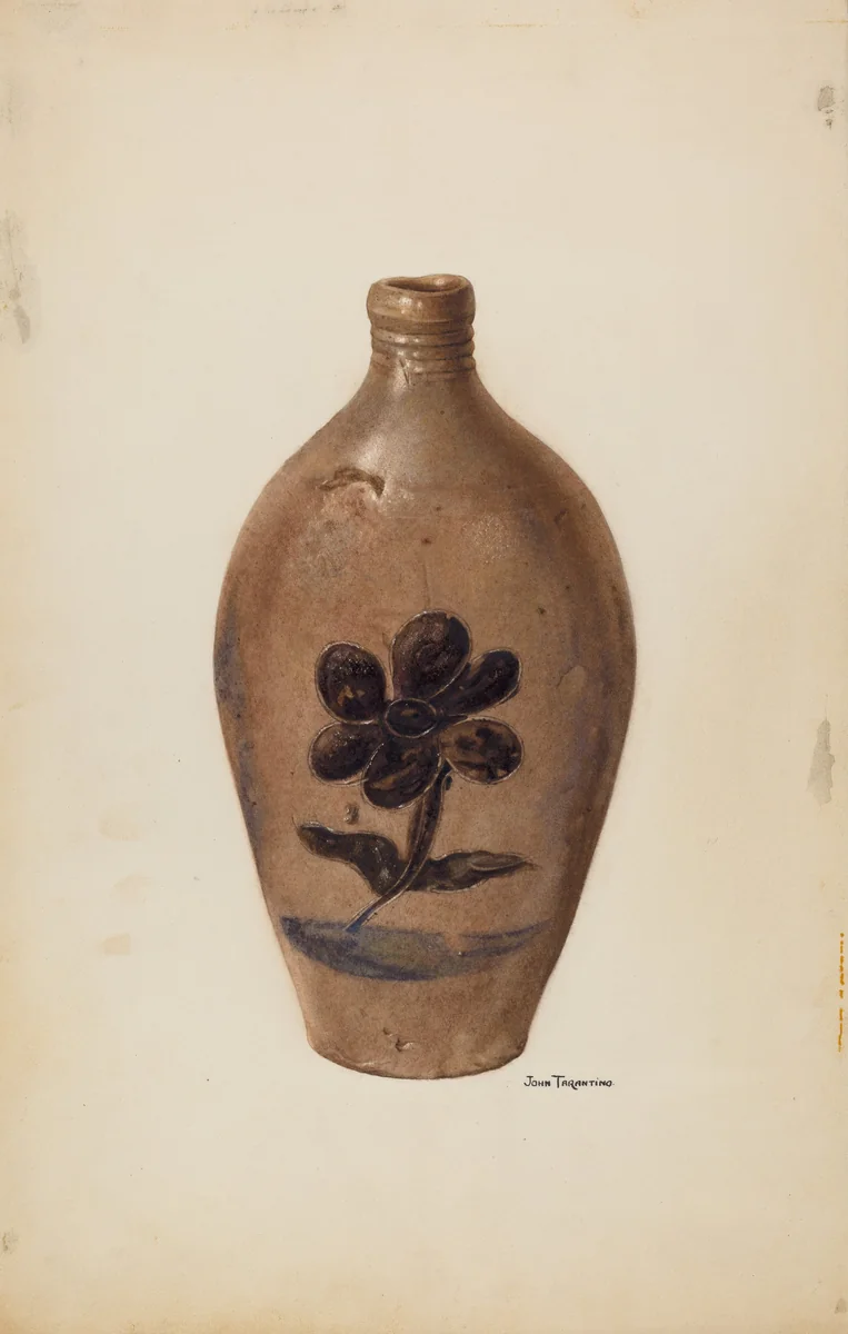 Flask by John Tarantino, index of american design, 1939