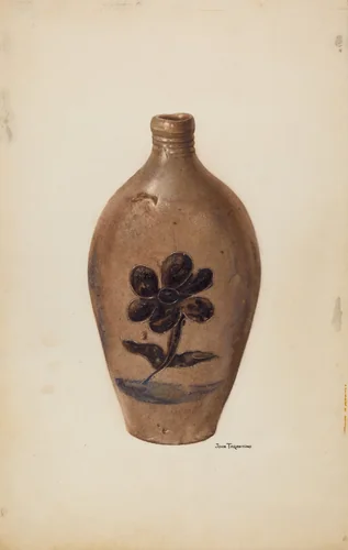 Flask by John Tarantino, index of american design, 1939