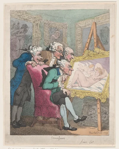 Connoisseurs by Thomas Rowlandson, print, 1799