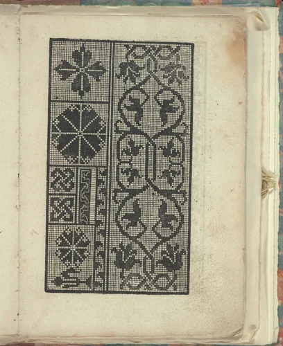 Opera Nova Universali intitulata Corona di racammi, page 18 (recto) by Giovanni Andrea Vavassore, book, 1530