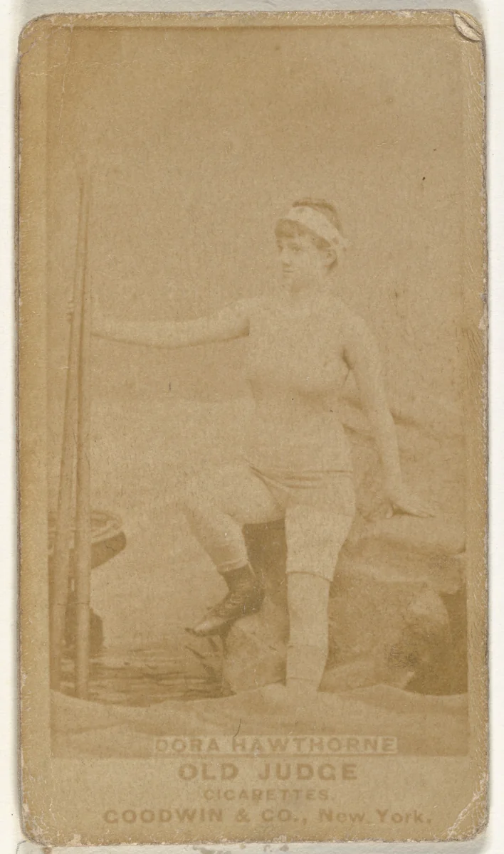 Dora Hawthorne, from the Actors and Actresses series (N171) for Old Judge Cigarettes by Goodwin & Company, photograph, 1886-1890